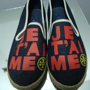 Tory Burch JE T' AI ME Espadrilles Shoes